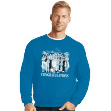 Load image into Gallery viewer, Shirts Crewneck Sweater, Unisex / Small / Sapphire Congratulations
