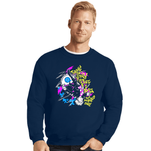 Daily_Deal_Shirts Crewneck Sweater, Unisex / Small / Navy Honored One