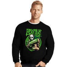 Load image into Gallery viewer, Daily_Deal_Shirts Crewneck Sweater, Unisex / Small / Black House Of Splatter
