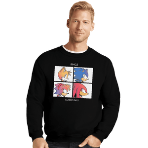 Shirts Crewneck Sweater, Unisex / Small / Black Ringz