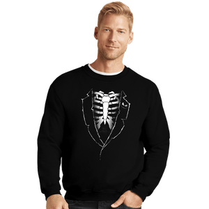 Shirts Crewneck Sweater, Unisex / Small / Black Jack Skeleton