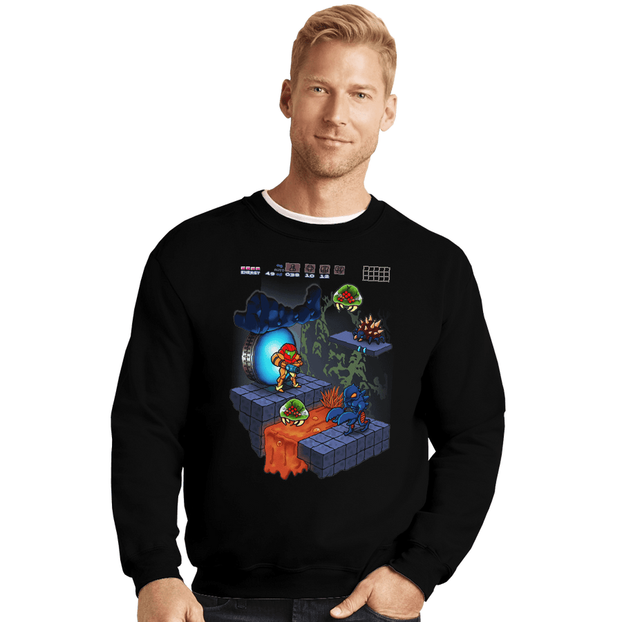 Shirts Crewneck Sweater, Unisex / Small / Black Isometroid