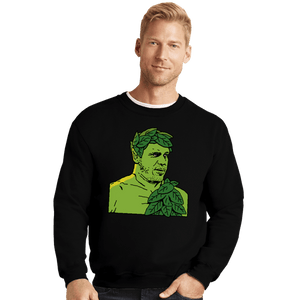 Shirts Crewneck Sweater, Unisex / Small / Black Green Andre
