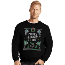 Load image into Gallery viewer, Shirts Crewneck Sweater, Unisex / Small / Black Merry Jingly
