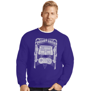 Shirts Crewneck Sweater, Unisex / Small / Violet Forever Gamer