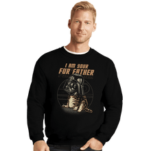 Load image into Gallery viewer, Daily_Deal_Shirts Crewneck Sweater, Unisex / Small / Black Vader Cat
