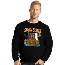 Load image into Gallery viewer, Daily_Deal_Shirts Crewneck Sweater, Unisex / Small / Black Scooby Stacks
