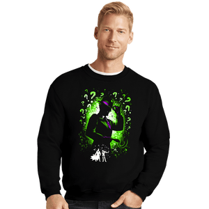 Daily_Deal_Shirts Crewneck Sweater, Unisex / Small / Black The Enigma