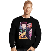 Load image into Gallery viewer, Shirts Crewneck Sweater, Unisex / Small / Black Slayer Of Demons
