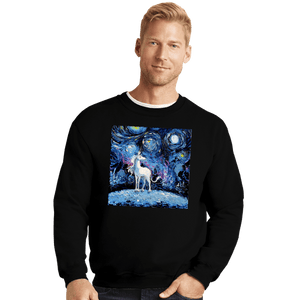 Shirts Crewneck Sweater, Unisex / Small / Black Van Gogh Never Saw The Last