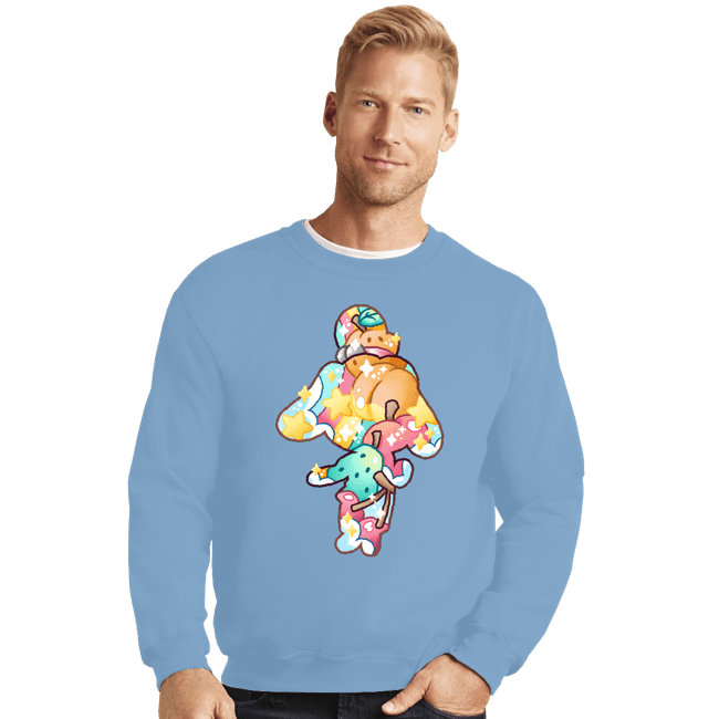 Shirts Crewneck Sweater, Unisex / Small / Powder Blue Magical Silhouettes - Isabelle