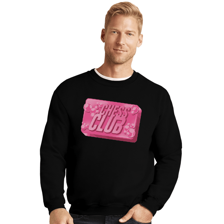 Secret_Shirts Crewneck Sweater, Unisex / Small / Black Chess Club