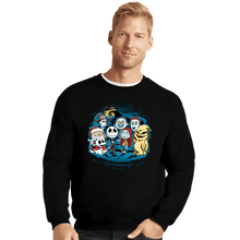Load image into Gallery viewer, Daily_Deal_Shirts Crewneck Sweater, Unisex / Small / Black Halloween Friends
