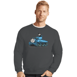 Shirts Crewneck Sweater, Unisex / Small / Charcoal Thomas The Tank