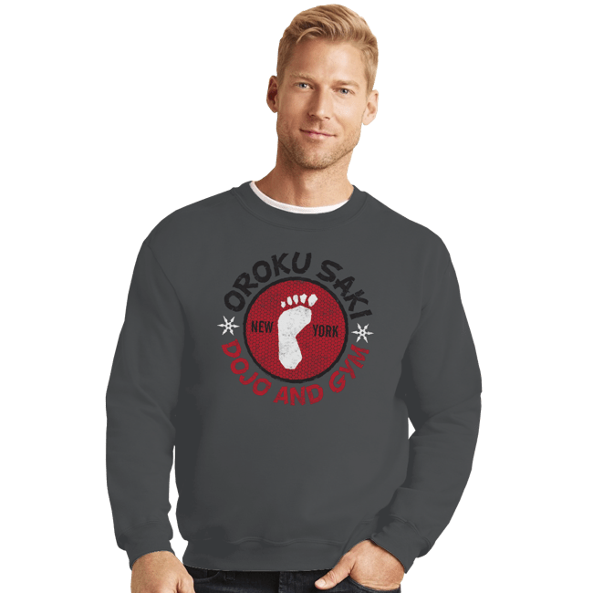 Shirts Crewneck Sweater, Unisex / Small / Charcoal Saki's Dojo