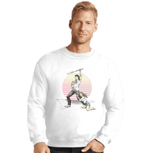 Load image into Gallery viewer, Shirts Crewneck Sweater, Unisex / Small / White Eastbound And Down
