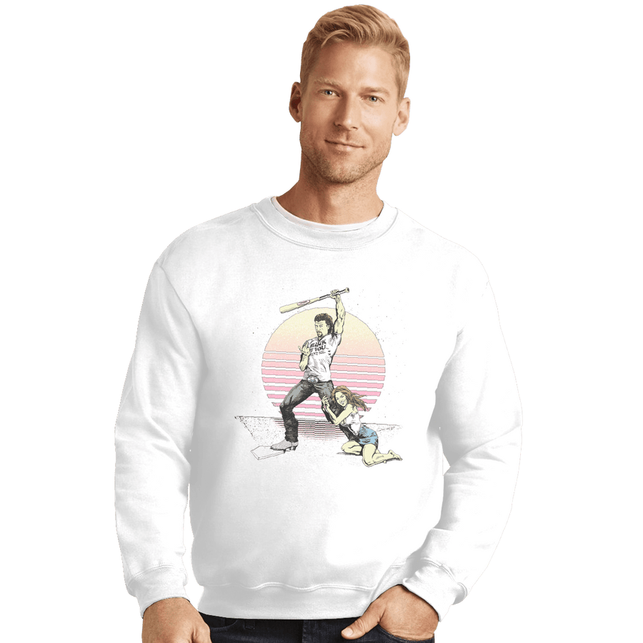 Shirts Crewneck Sweater, Unisex / Small / White Eastbound And Down
