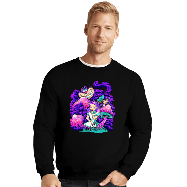 Daily_Deal_Shirts Crewneck Sweater, Unisex / Small / Black Oh Alice