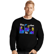 Load image into Gallery viewer, Shirts Crewneck Sweater, Unisex / Small / Black Live Laugh Love - Español

