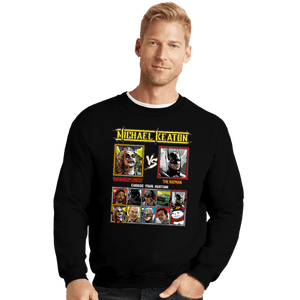 Daily_Deal_Shirts Crewneck Sweater, Unisex / Small / Black Michael Keaton