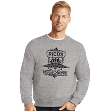 Load image into Gallery viewer, Secret_Shirts Crewneck Sweater, Unisex / Small / Sports Grey Rico&#39;s Roughnecks
