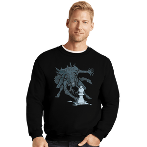 Shirts Crewneck Sweater, Unisex / Small / Black Queen Takes Bishop