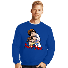 Load image into Gallery viewer, Shirts Crewneck Sweater, Unisex / Small / Royal Blue Pam &amp; Jim
