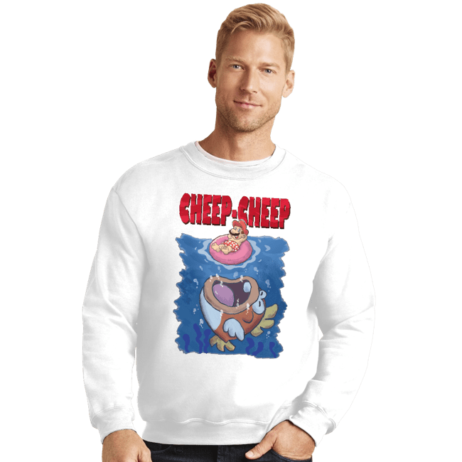 Daily_Deal_Shirts Crewneck Sweater, Unisex / Small / White Cheep Cheep