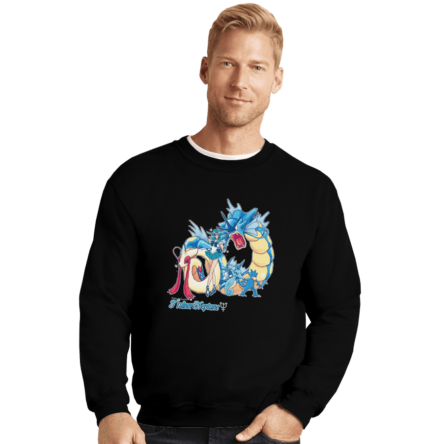 Shirts Crewneck Sweater, Unisex / Small / Black Pretty Guardian Trainer Neptune