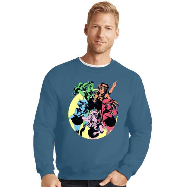 Shirts Crewneck Sweater, Unisex / Small / Indigo Blue Sailor Colors