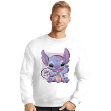 Load image into Gallery viewer, Shirts Crewneck Sweater, Unisex / Small / White Maneki Stitch
