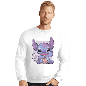 Shirts Crewneck Sweater, Unisex / Small / White Maneki Stitch