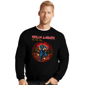 Daily_Deal_Shirts Crewneck Sweater, Unisex / Small / Black Legend Of The Dragon Sword