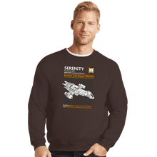 Load image into Gallery viewer, Shirts Crewneck Sweater, Unisex / Small / Dark Chocolate Serenity Service And Repair Manual
