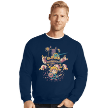 Load image into Gallery viewer, Shirts Crewneck Sweater, Unisex / Small / Navy Hero&#39;s Awakening
