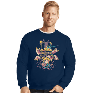 Shirts Crewneck Sweater, Unisex / Small / Navy Hero's Awakening