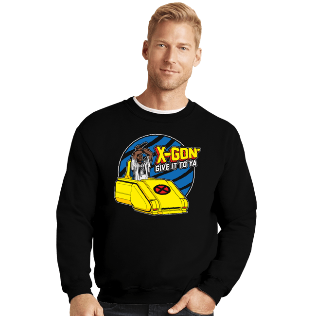 Secret_Shirts Crewneck Sweater, Unisex / Small / Black X-Gon' give it to ya!