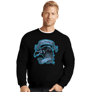 Shirts Crewneck Sweater, Unisex / Small / Black Ravenclaw
