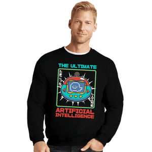 Daily_Deal_Shirts Crewneck Sweater, Unisex / Small / Black Vintage Virtual Pet
