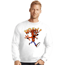 Load image into Gallery viewer, Shirts Crewneck Sweater, Unisex / Small / White Whoa!
