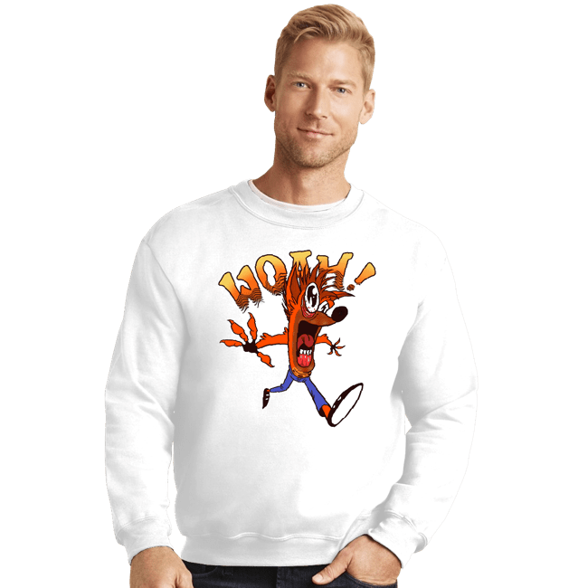 Shirts Crewneck Sweater, Unisex / Small / White Whoa!