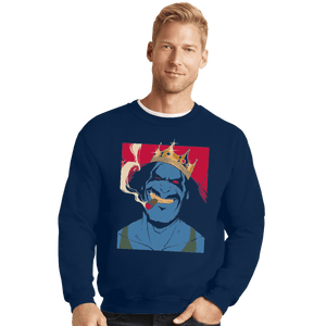 Shirts Crewneck Sweater, Unisex / Small / Navy Notorious FRAG