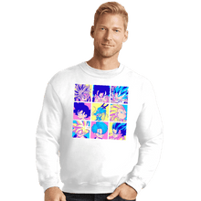 Load image into Gallery viewer, Shirts Crewneck Sweater, Unisex / Small / White Saiyan Colors
