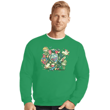 Load image into Gallery viewer, Shirts Crewneck Sweater, Unisex / Small / Irish Green Let&#39;s Roll Link
