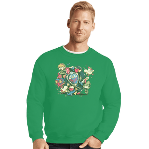 Shirts Crewneck Sweater, Unisex / Small / Irish Green Let's Roll Link
