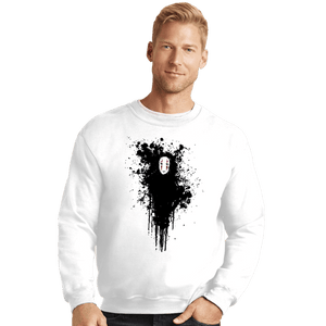 Shirts Crewneck Sweater, Unisex / Small / White Inkface