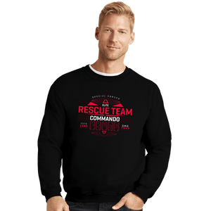 Shirts Crewneck Sweater, Unisex / Small / Black Predator Rescue Team