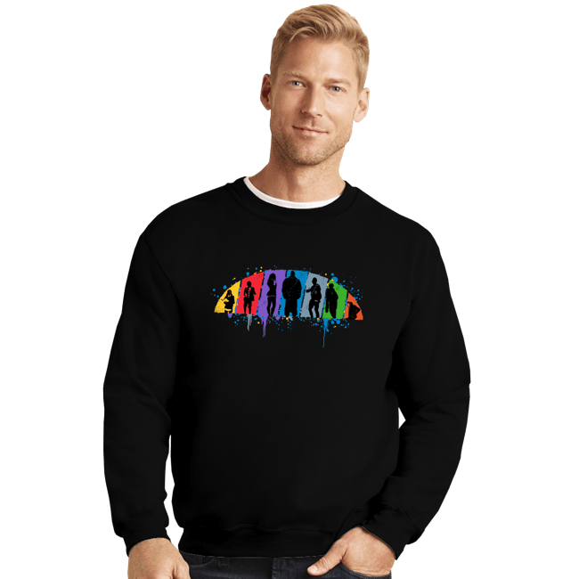 Shirts Crewneck Sweater, Unisex / Small / Black Under My Umbrella