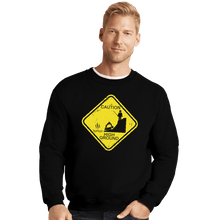 Load image into Gallery viewer, Shirts Crewneck Sweater, Unisex / Small / Black High Ground Warning

