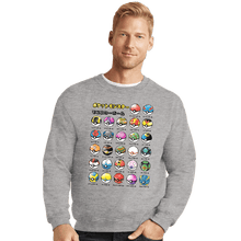 Load image into Gallery viewer, Secret_Shirts Crewneck Sweater, Unisex / Small / Sports Grey Pokeball Types
